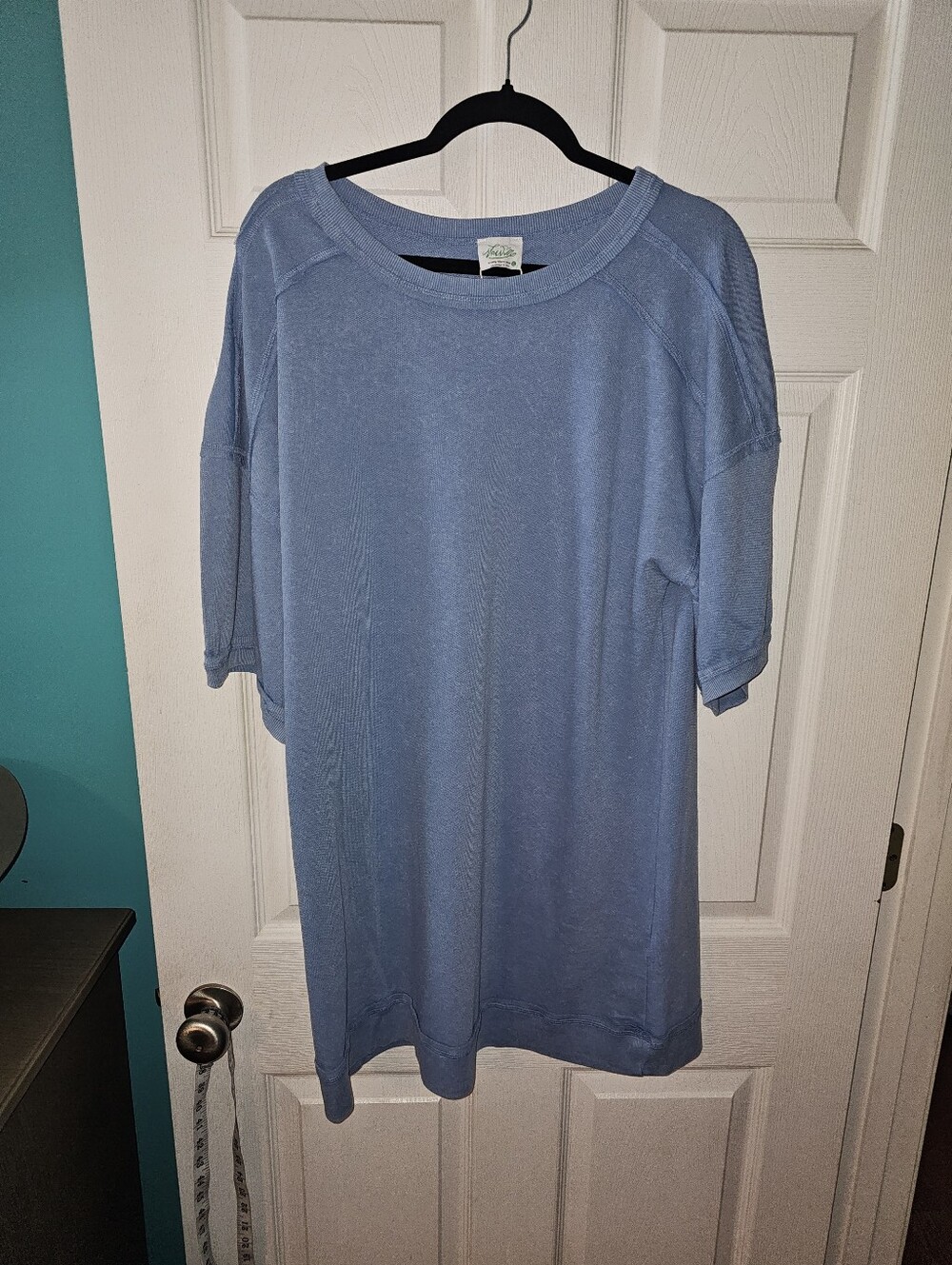 Light Blue Short Sleeve Dress Size Large By Very J
